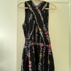 BCBGMAXAZRIA colorful romper with open back